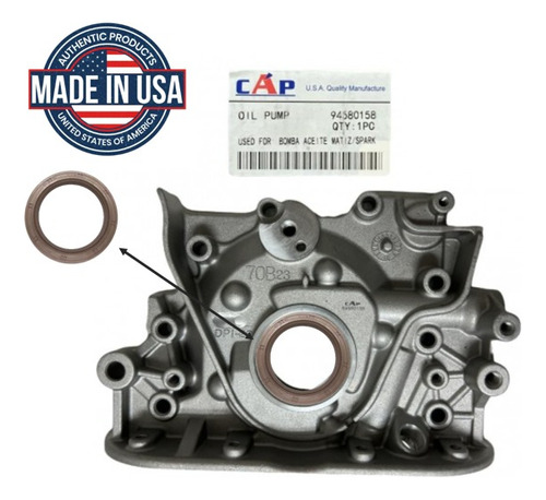 Bomba De Aceite Chevrolet Spark, Matiz, Tico, Damas