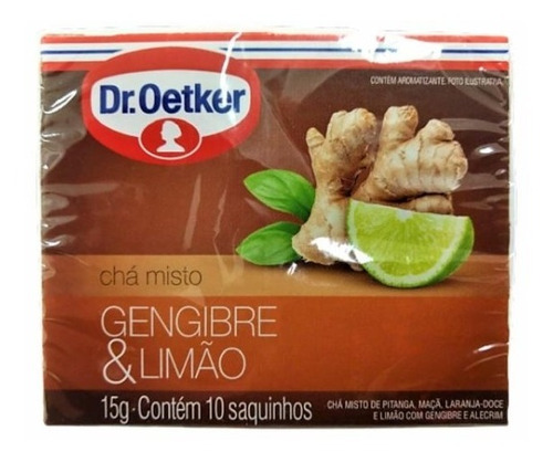 Chá Misto Gengibre & Limão Com 10 Saquinhos 15 G Dr.oetker. 