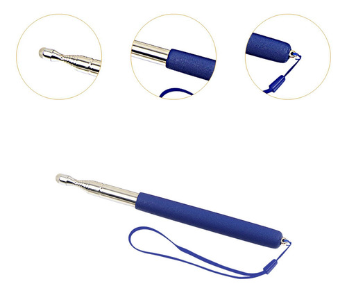 Puntero Telescópico Varilla Extensible Ligera 7 Azul