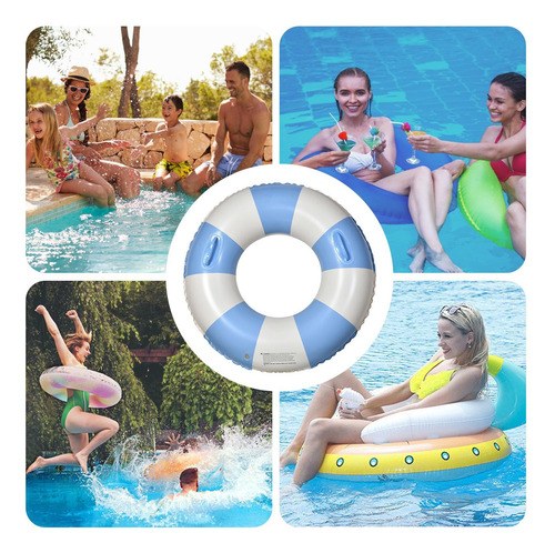 Adult Swimming Ring Inflatable Pool Float Thick Swim