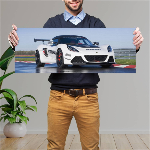 Cuadro 30x80cm Auto 2013 Lotus Exige V6 Cup R 41 135