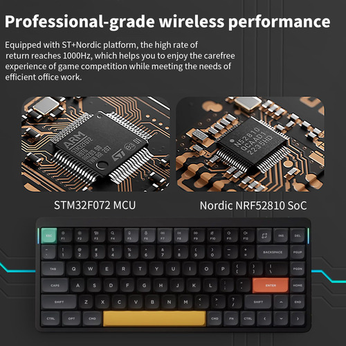 Teclado Mecánico Nuphy Air75 V2 75% Inalámbrico Bluetooth