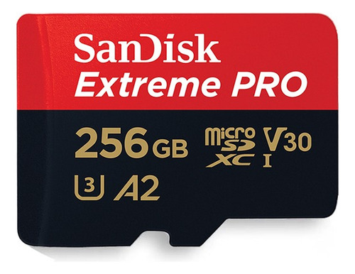 Memoria Microsd Sandisk Extreme Pro 256gb U3 A2 V30 4k