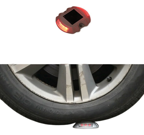 V Luces Solares De Carretera 2 Piezas 6 Led Stud Ground