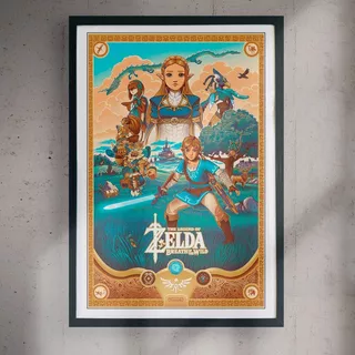 Cuadro 60x40 Gamer - Legend Of Zelda - Poster