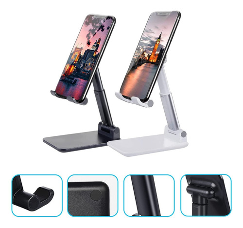 Soporte Base Celular Holders Mesa Escritorio Ajustable 