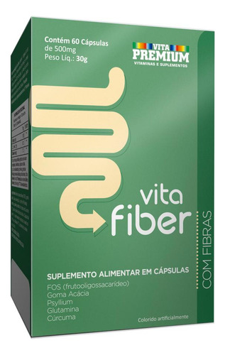 Vita Fiber - Funcionamento do Intestino Vita Premium 60caps