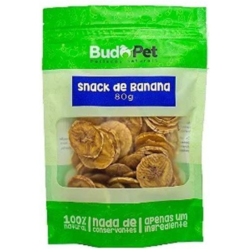 Budopet Snack De Banana Petisco Natural Para Cães - 80g
