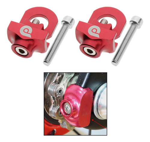 2x Tensor De Cadena De Aleación Compacta Para Bicicleta Bmx