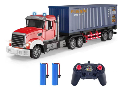 Camion Con Remolque Knacktoyz, Control Remoto, C/ Luces Led