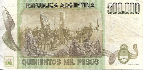 Bottero 2507 500000 Pesos Ley 18188 Serie A Mb+ Palermo (Usado)