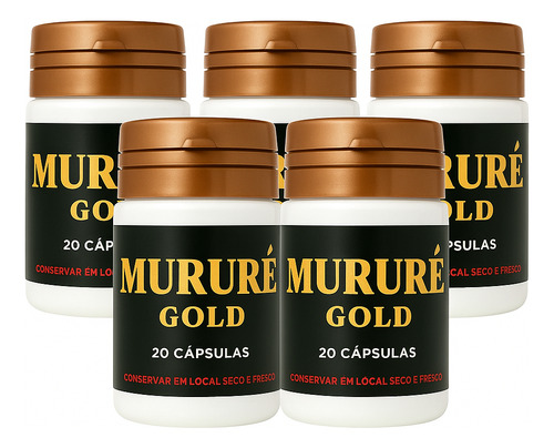 Mururé Gold Original 3 Frasco Suplemento Natural 100% Sem Sabor