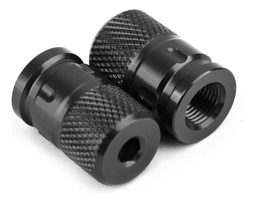 Cnc Aluminum Black Anti-thief Tire Valve Stem Cap For Mo Ccf