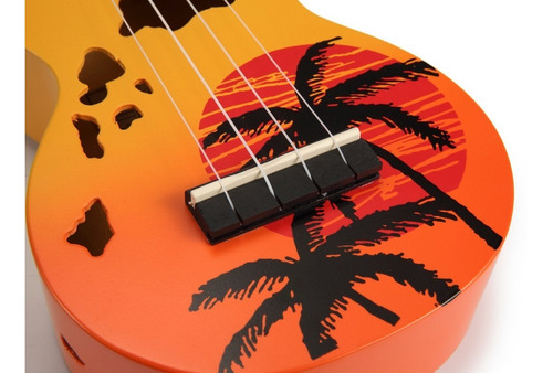Imagen 8 de 10 de Combo Ukelele Electroacustico Diseño Mandala Dibujos Colores Bamboo Cuerdas Aquila Amplificador Funda Pua Afinador Cable