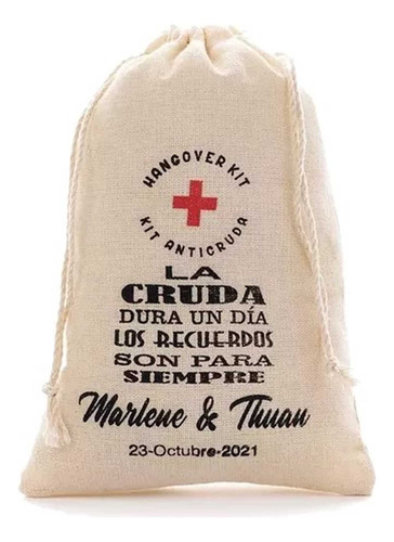 Recuerdo Costal Kit Anticruda Manta, Xv Años, 15x20cm 15 Pz.