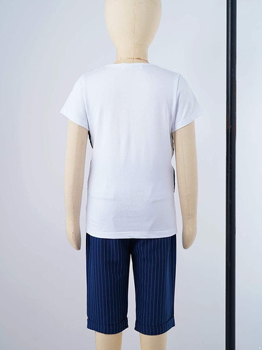 Conjunto De Pantalones Cortos Para Bebés Y Niños, Camisa Inf