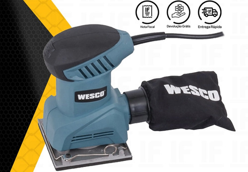 Imagem 4 de 5 de Lixadeira Orbital Oscilante 240w 220v 1/4f Ws4151 Wesco