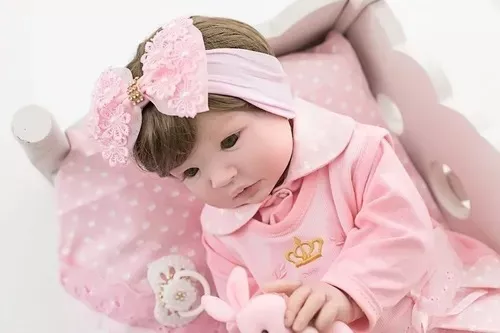 Bebê Reborn Original 100% Silicone Menina Olga Recém Nascida