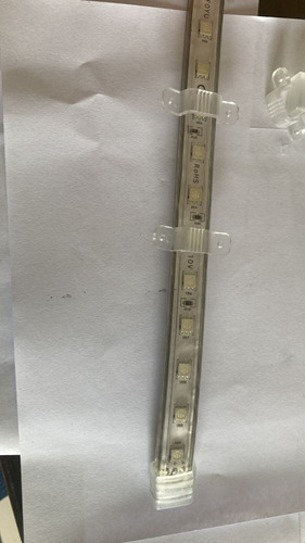 50 bridas de silicona para mangueras LED, cinta LED SMD, color claro transparente