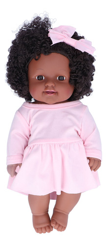 Muñeca Negra Para Niña Negra De 12 Pulgadas, Pelo Afro, Real