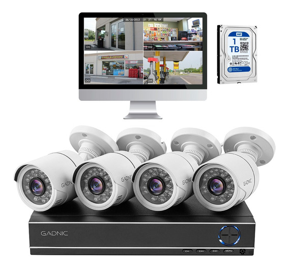 Camara De Seguridad Hd Dvr 8ch + 4cam Infrarrojas + Dico 1tb Envío gratis
