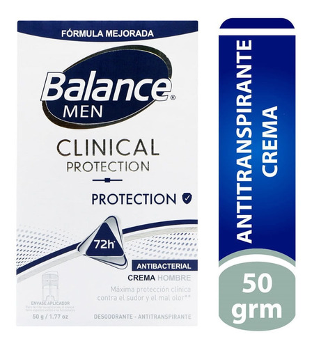 Antitranspirante en crema Balance Desodorante Balance Clinical Crema Hombre 50 Gr Proteccion