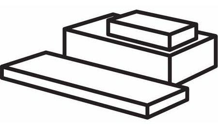 Stock Rectangular 3 Pie L 1 PuLG W Ptfe