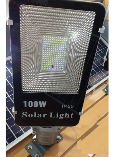 Luminaria Pastoral Solar Led 100w Cn Panel Y Control Remoto