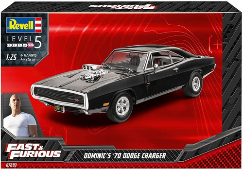 Imagen 1 de 7 de Dodge Charger Dominic 70 Rapido Y Furioso 1/25 Revell 07693