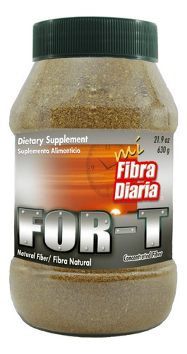 Suplemento en polvo For-T  Fibra Maguey proteínas sabor natural en bote de 630g