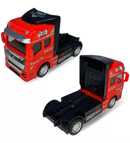 Miniatura Caminhão Carroceria Carreta Super Truck De Ferro