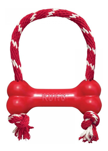 Juguete Para Perros Kong Goodie Bone With Rope Extra Small