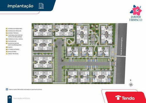 Imagem 10 de 15 de Lançamento: Residencial Jardim Hibisco - Excelente Apartamento De 1 Ou Dois Quartos Em Paciência. - Siap20118