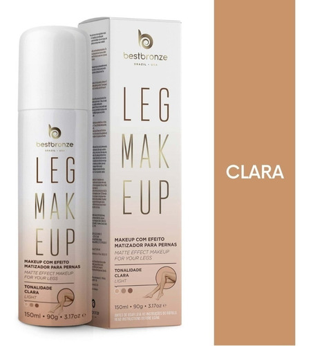 Leg Makeup Para Pernas Best Bronze Clara 150ml