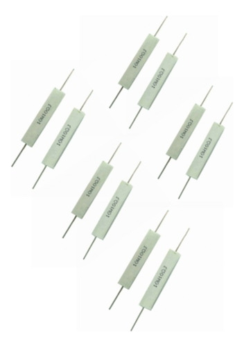 T 10pcs Resistencia De Cemento General 10w 10ohm
