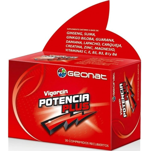 Potencia Plus Geonat Creatina Vitamina Magnesio 30 Comp X4