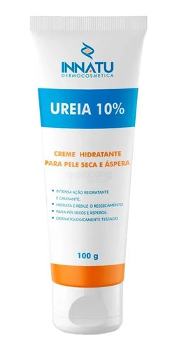 Creme Hidratante Ureia 10% Innatu 100g Pes Saudaveis, Macios