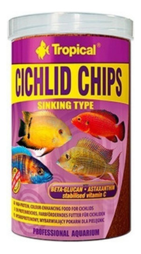 Ração Cichlid Chips Tropical 130g
