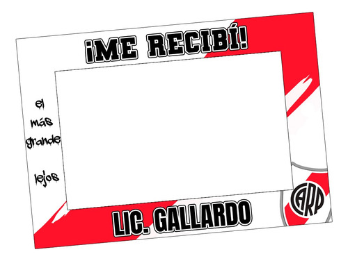 Imprimible Marco Cartel Fotos Recibida | River Plate