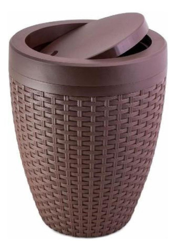 Cesto Rattan Marrom 7,5l Stamplas