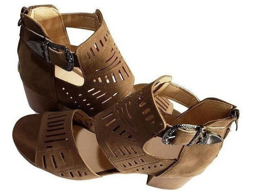 Sandalias Con Plataforma Hueca De Tacón Grueso De Mujer