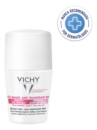 Vichy roll-on desodorante anti transpirante deo beauty 48 hs