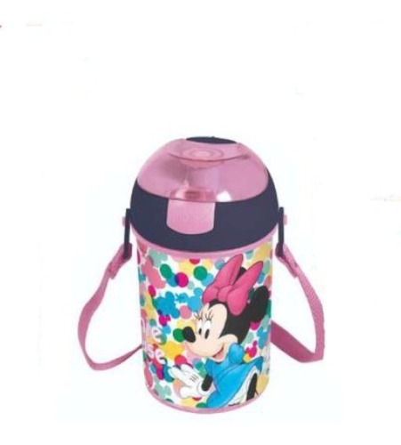 Vaso Cantimplora Minnie C/pico Licencia Original Km677