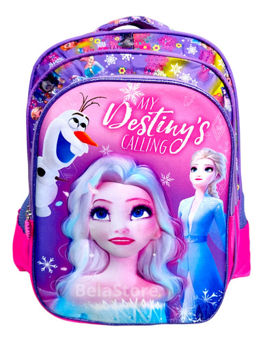 Mochila Escolar Frozen Personaje Elsa 3d
