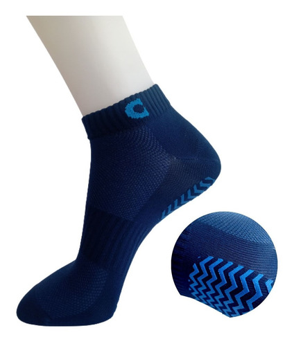 Imagem 2 de 8 de Meias Antiderrapante Masculina Adulto Ioga Aderente Academia