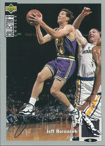 Barajita Jeff Hornacek Firma Plata Upper Deck 1994 #14 Jazz