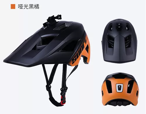  DKONI Casco de bicicleta para cascos de ciclismo de montaña:  casco de bicicleta MTB para adultos, hombres, mujeres y jóvenes (talla M,  negro/naranja) : Deportes y Actividades al Aire Libre