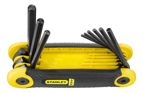 Juego 9 Llaves Allen Hexagonal Pro Sae Stanley 69-264