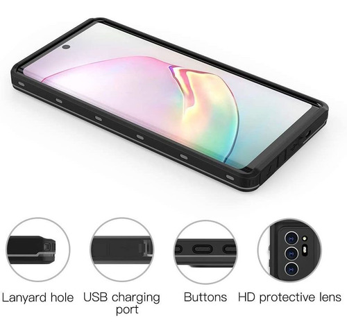 Yogre Samsung Galaxy Note 20 Ultra Waterproof Case, Full-bod