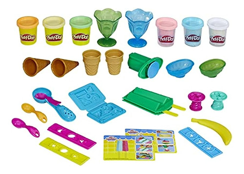 Kit De Plastilina Fiesta De Helados Juguete Play Doh ;o